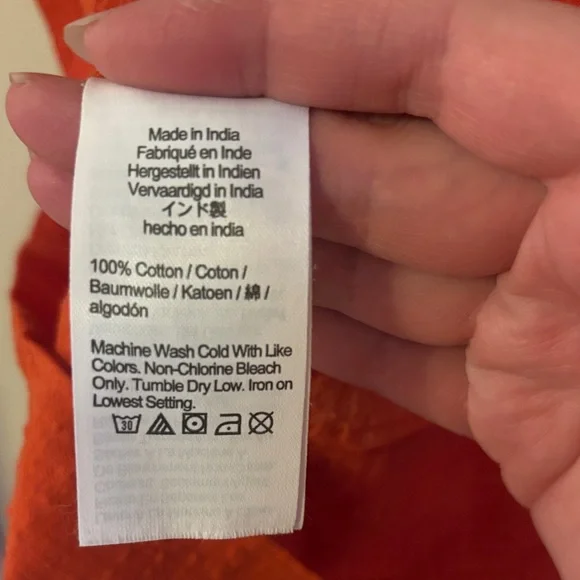 Madewell Red Square-Neck Short Sleeve Blouse - Picture 4 of 5